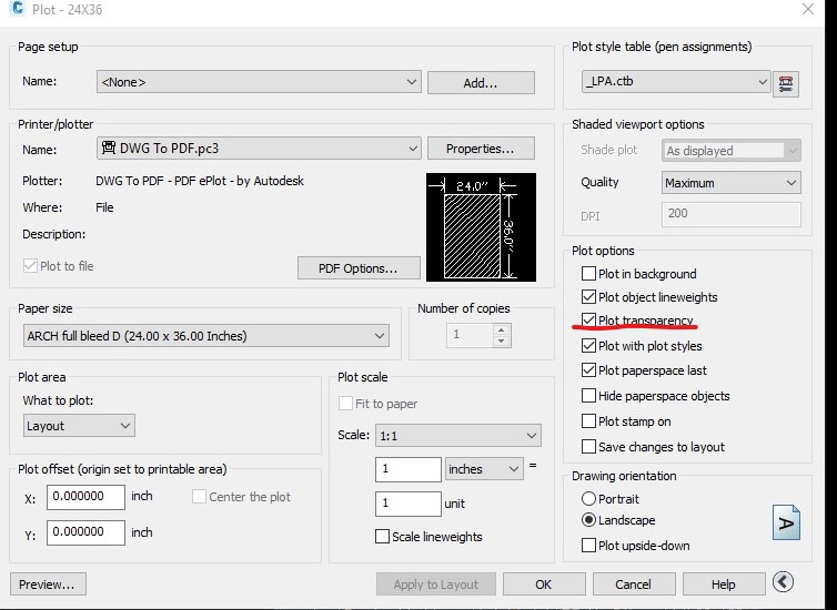 Transparent hatch not printing Autodesk Community