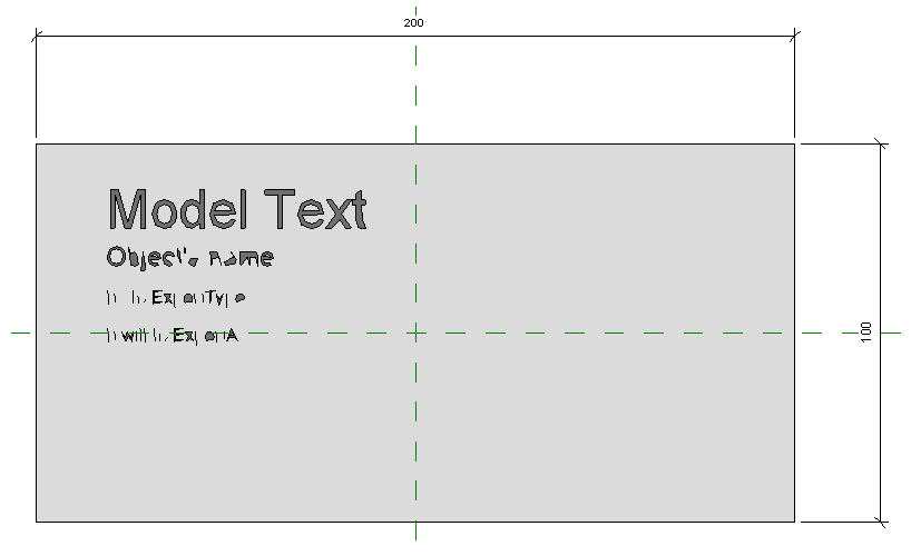 Cannot have normal letter font sizes in model text.