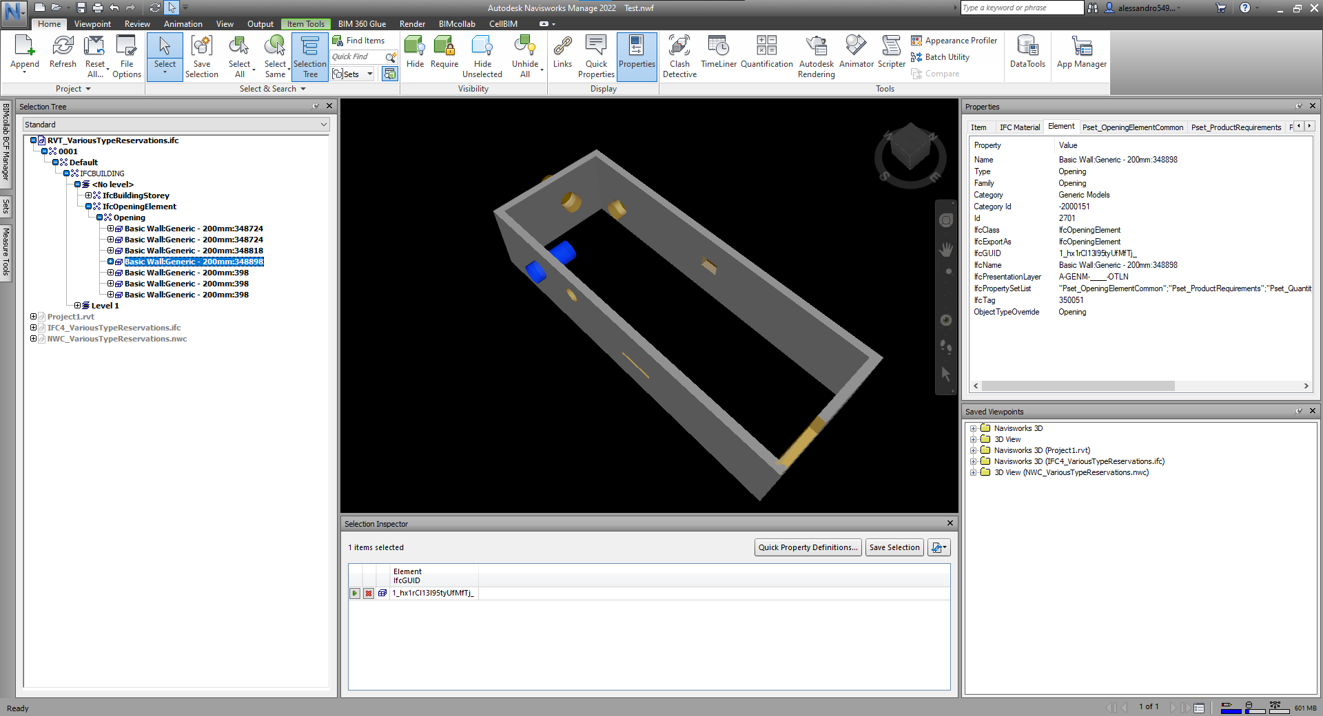 Find and eventually get geometry of opening class elements in the model ...