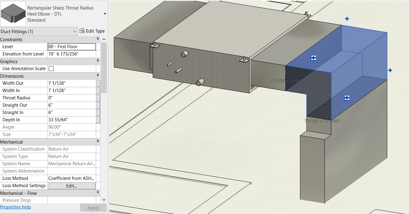 Duct fittings with different inlet/outlet sizes? - Autodesk Community