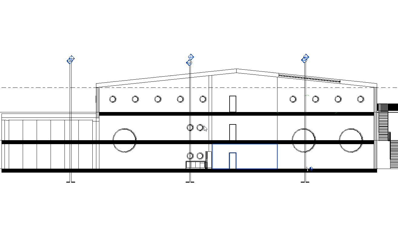 revit section line not showing