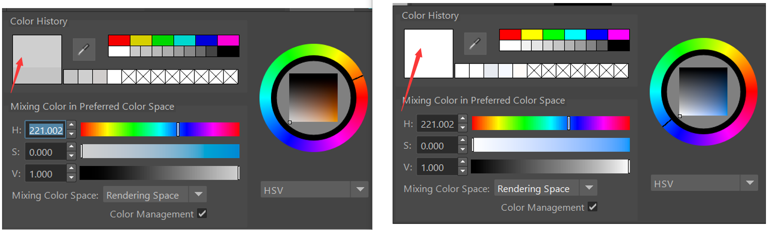 Solved: Same HSV, different color in different .mb file - Autodesk ...