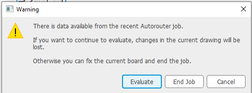 Solved: Starting the Autorouter has loaded an old version of my board