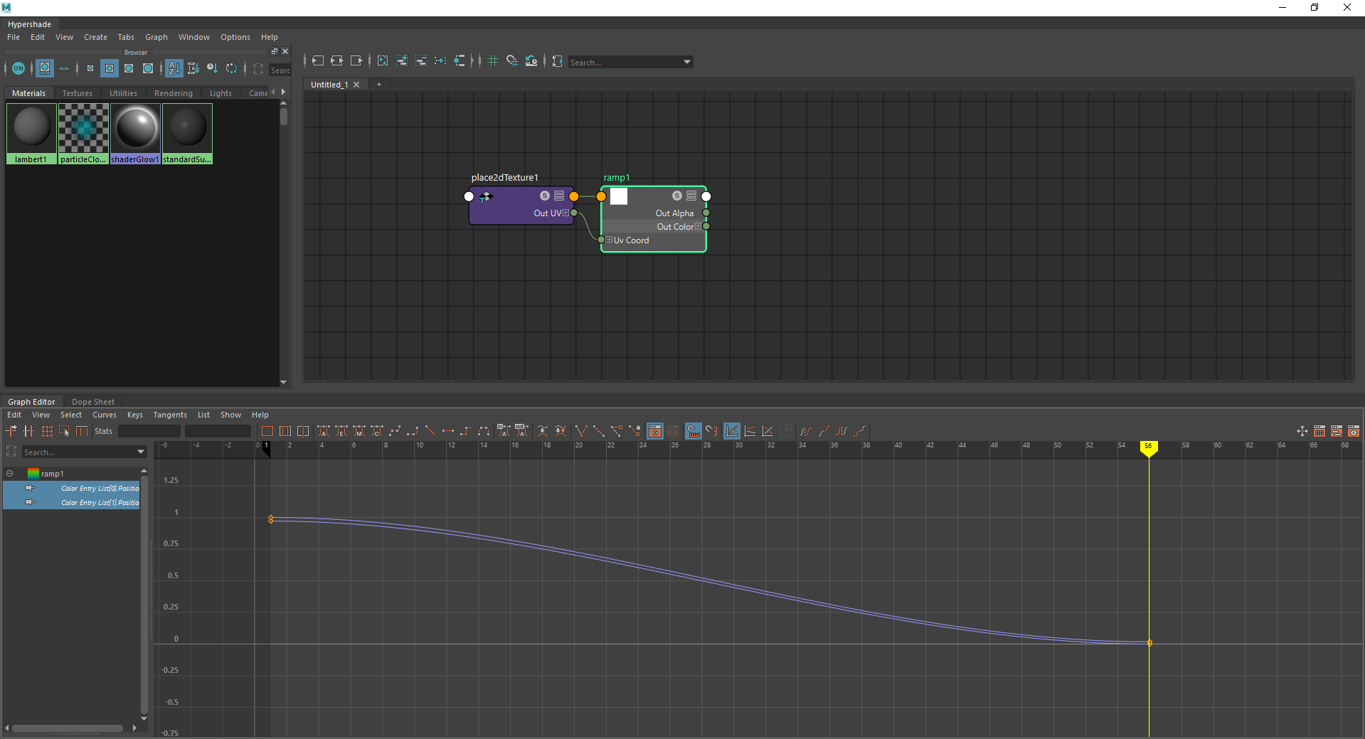 Keys for Ramp Node not visible in Graph Editor - Autodesk Community