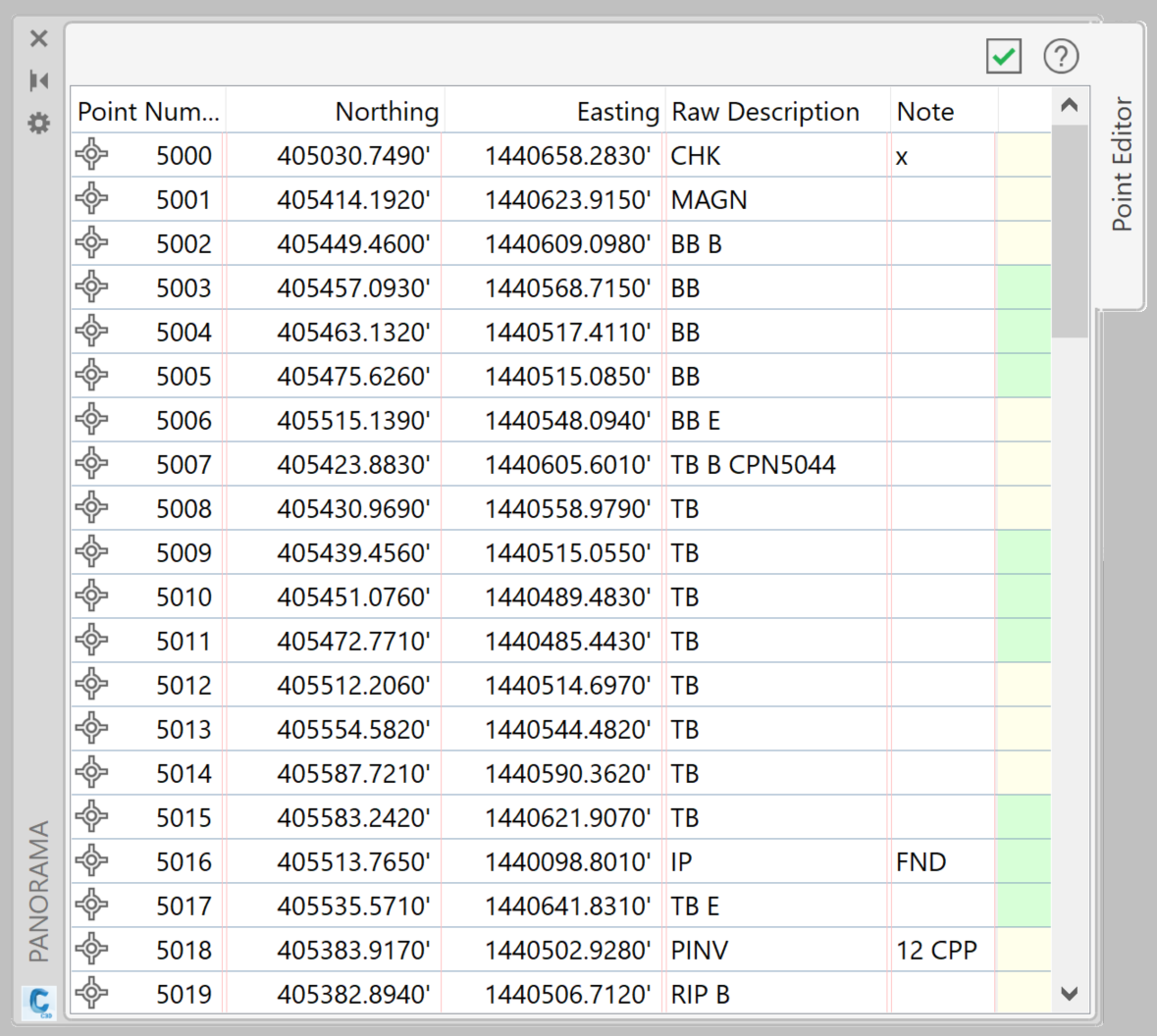 Missing column from survey data file Autodesk Community