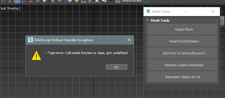 Error running script first time "-- Type error : Call needs function or  class, got: undefined" - Autodesk Community - 3ds Max