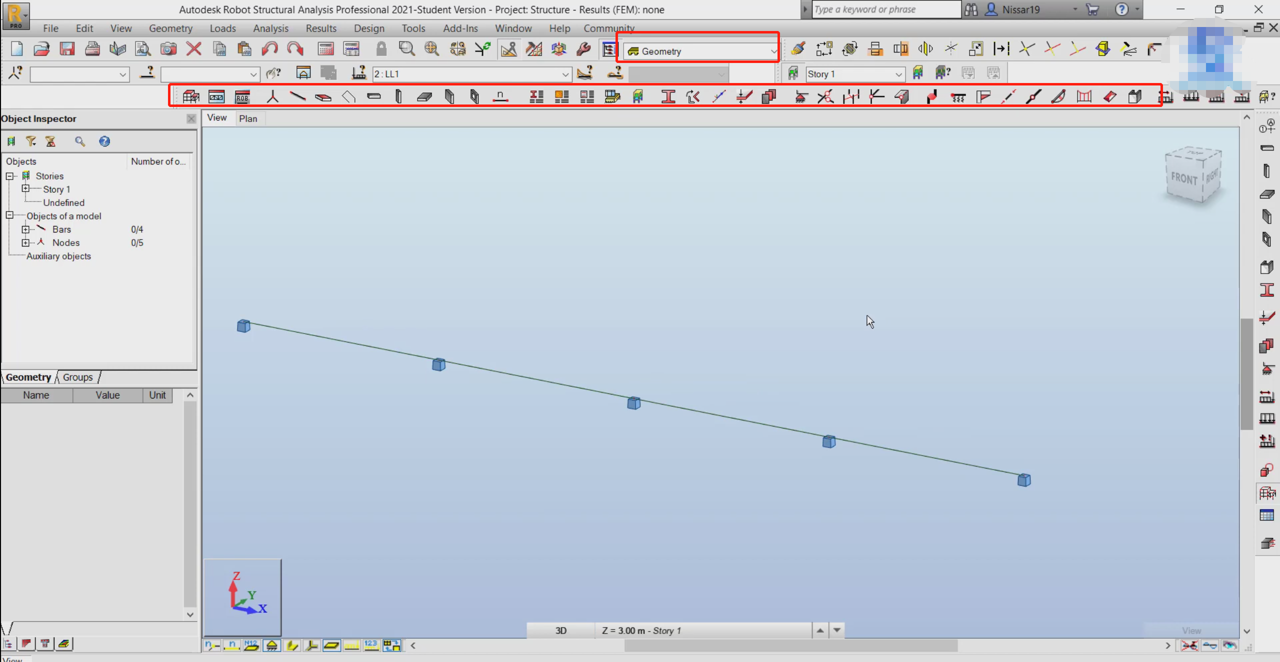 Why my robot didn't this tool bar and why I can't change to geometry structure model at top? - Autodesk Community Robot Structural Analysis Products