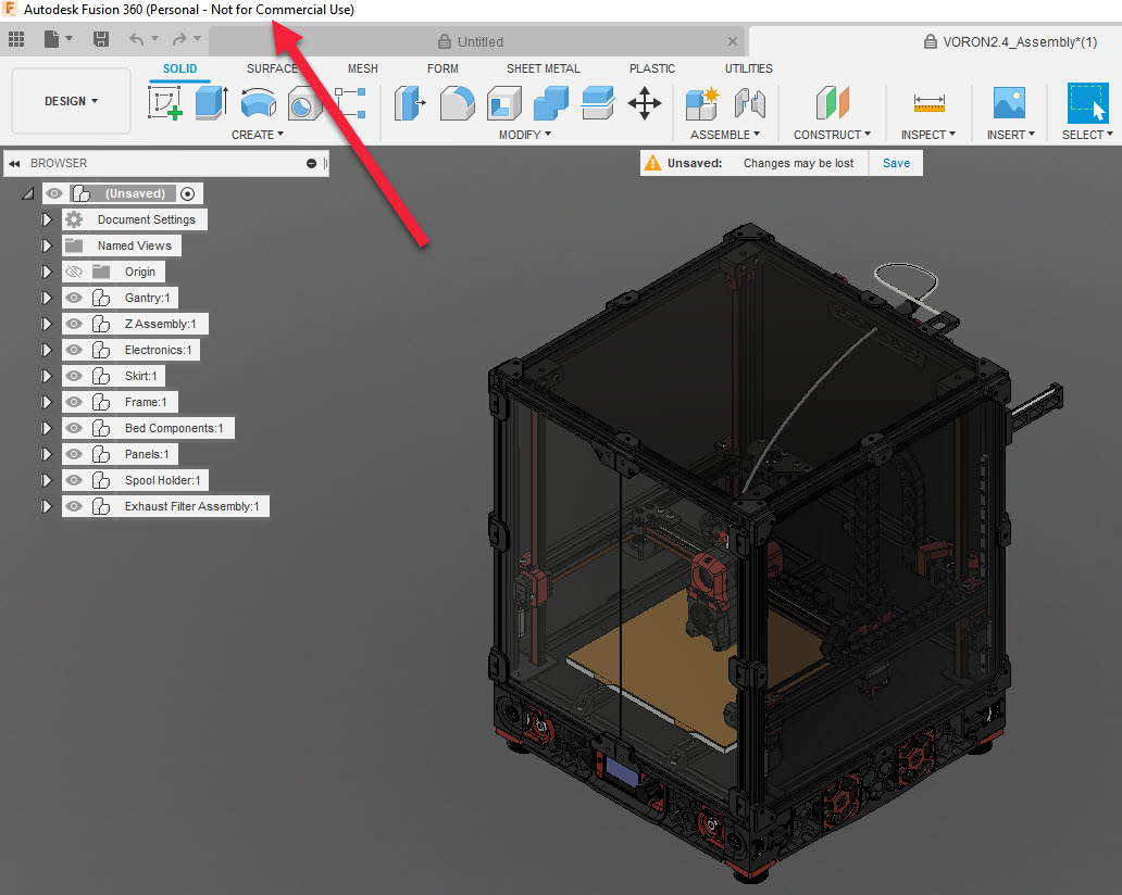 Voron 2.4 Assembly in Personal license Autodesk Community