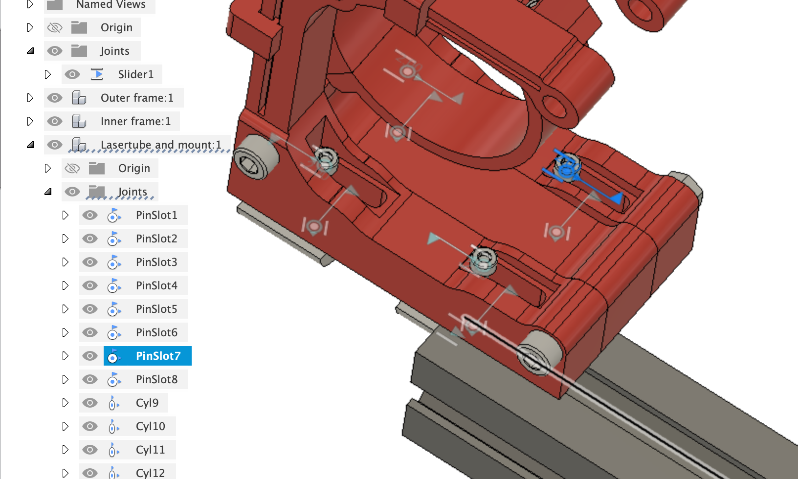Solved Slider joints conflict, although solution seems obvious