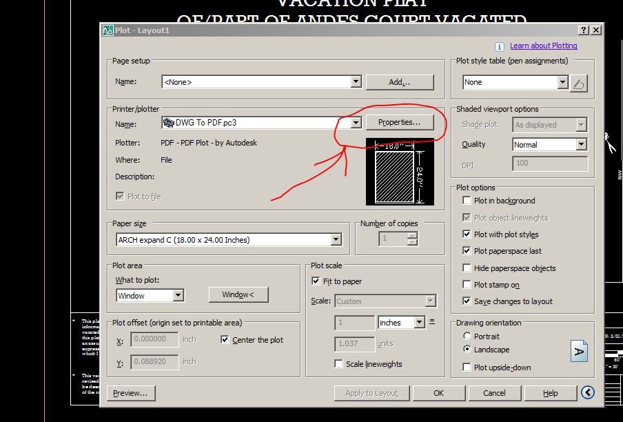 Solved ARCH C won't print as full 18x24 Autodesk Community