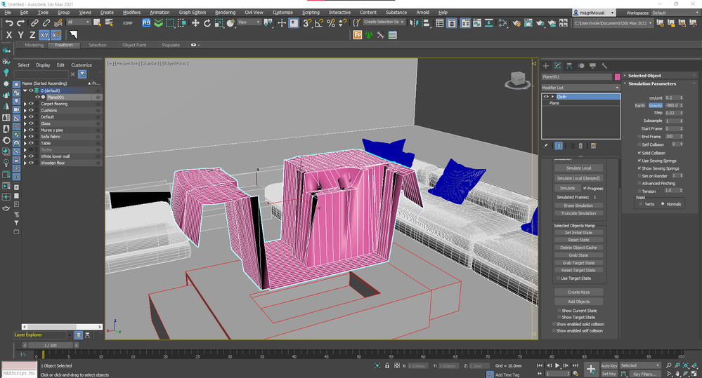 Cloth modifier not working? - Autodesk Community - 3ds Max