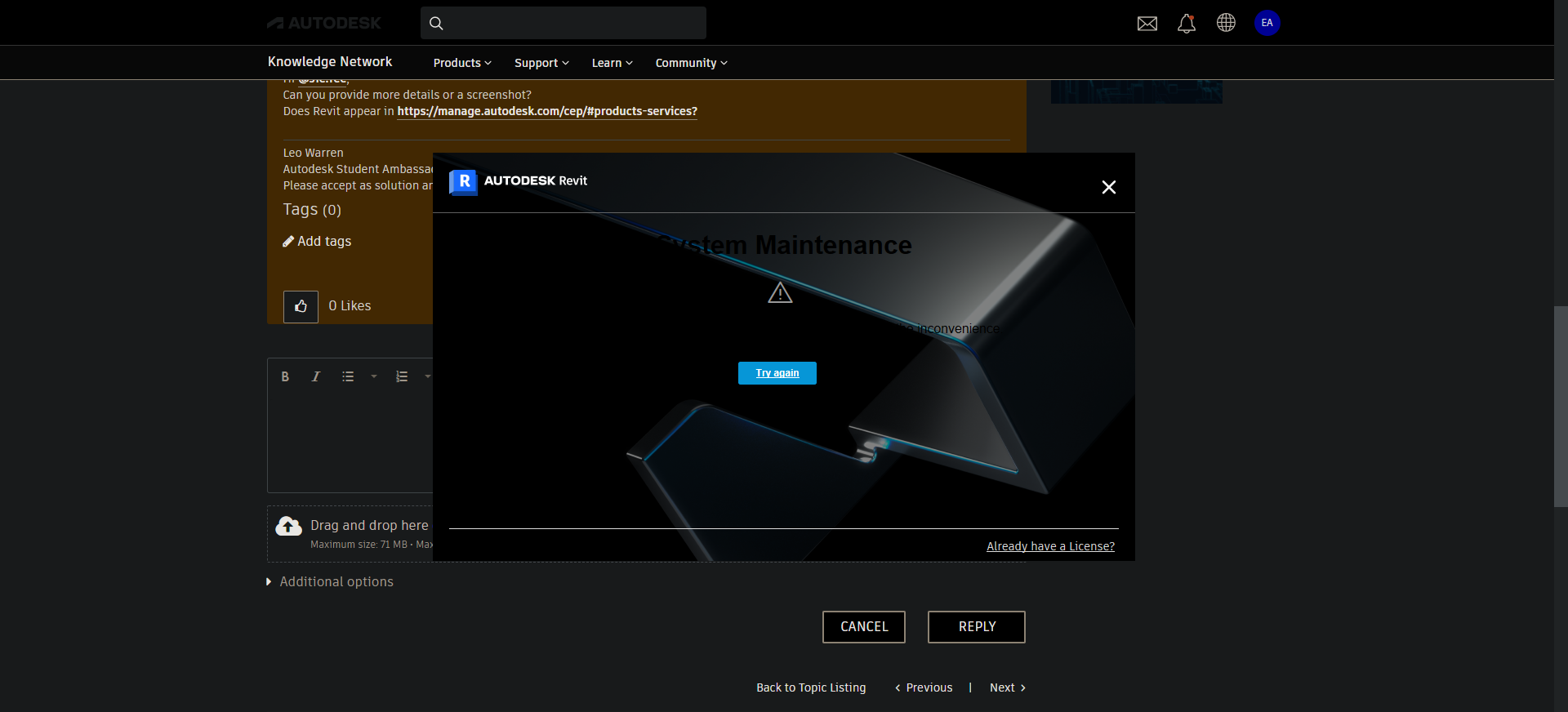 Revit 2023 Educational License Not Working - Autodesk Community -  Subscription, Installation and Licensing