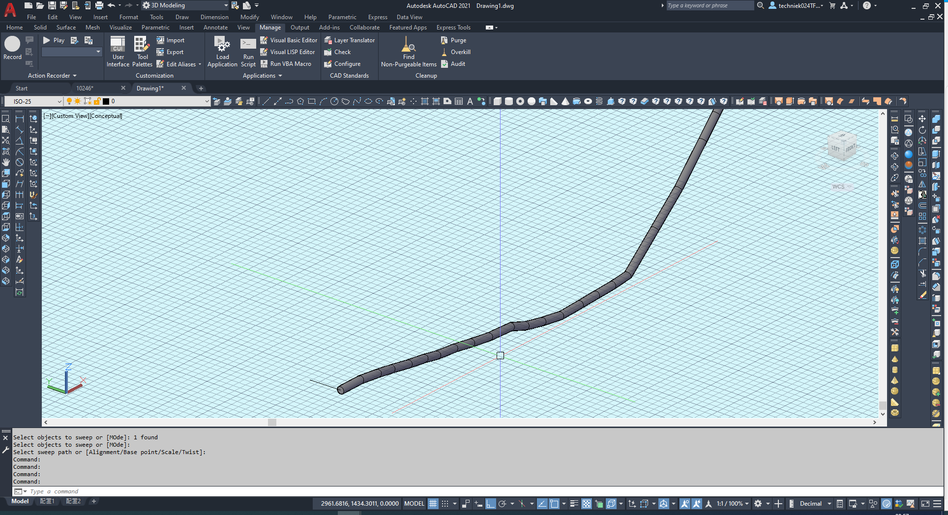 Sweep] Error Code Number is 115028 - Autodesk Community - AutoCAD