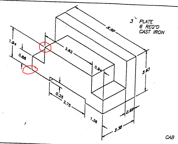 Draw the following lines used in projection. i) Extension line ii