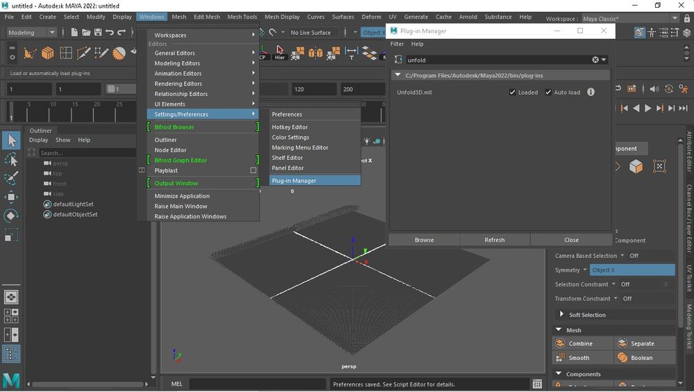 Unfold Plugin loaded?