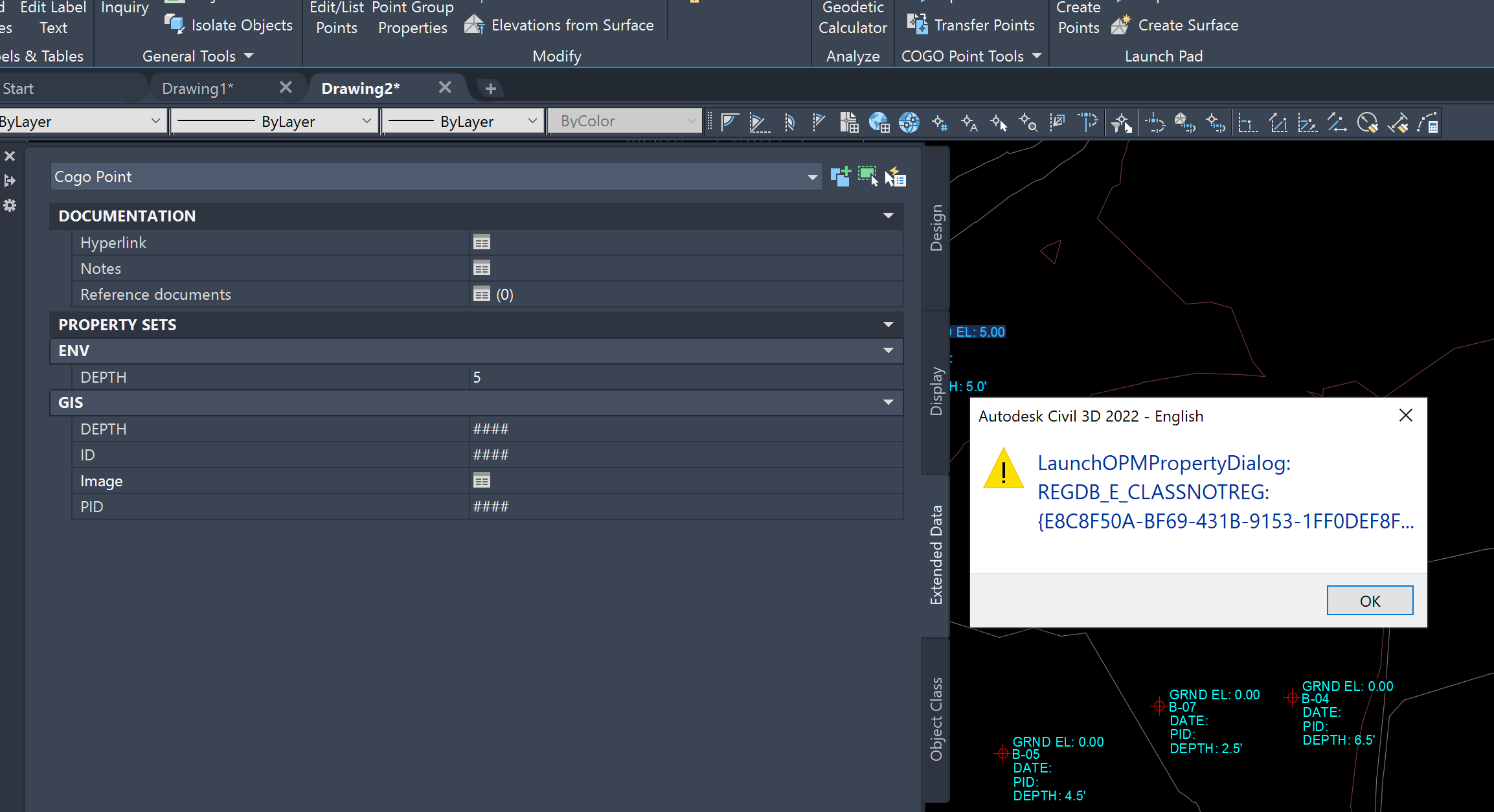 Property Set connection issues C3D v22.3 on 64bit OS - Autodesk Community