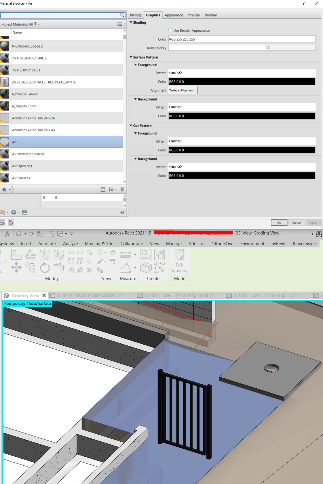 Solved: Invisible or empty material - Autodesk Community