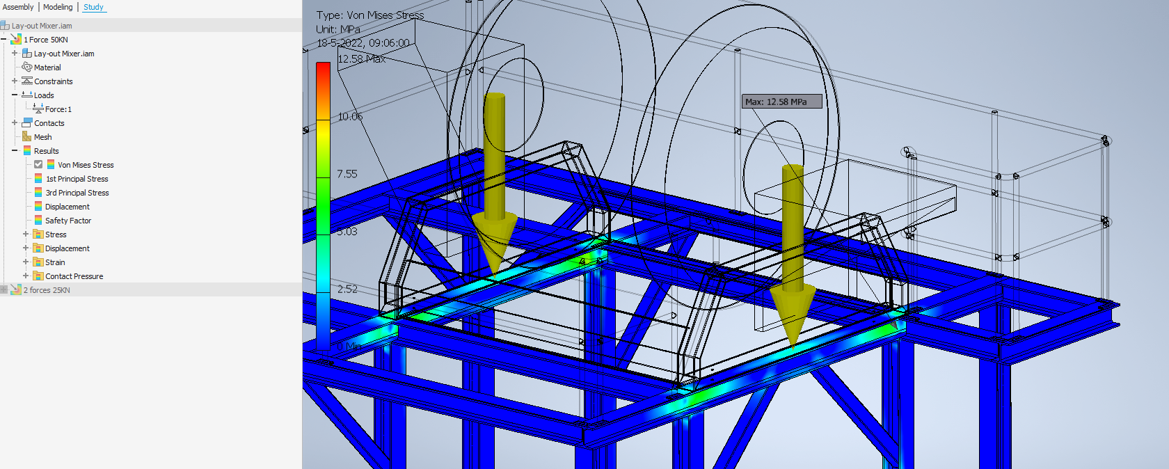 Solved: stress analysis force question. - Autodesk Community