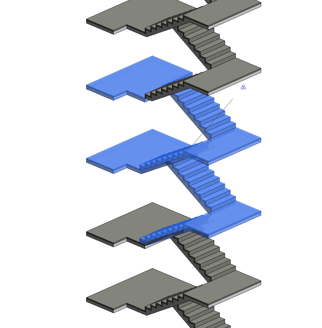 Stair Path for 4-run stairs not showing correct - Autodesk Community