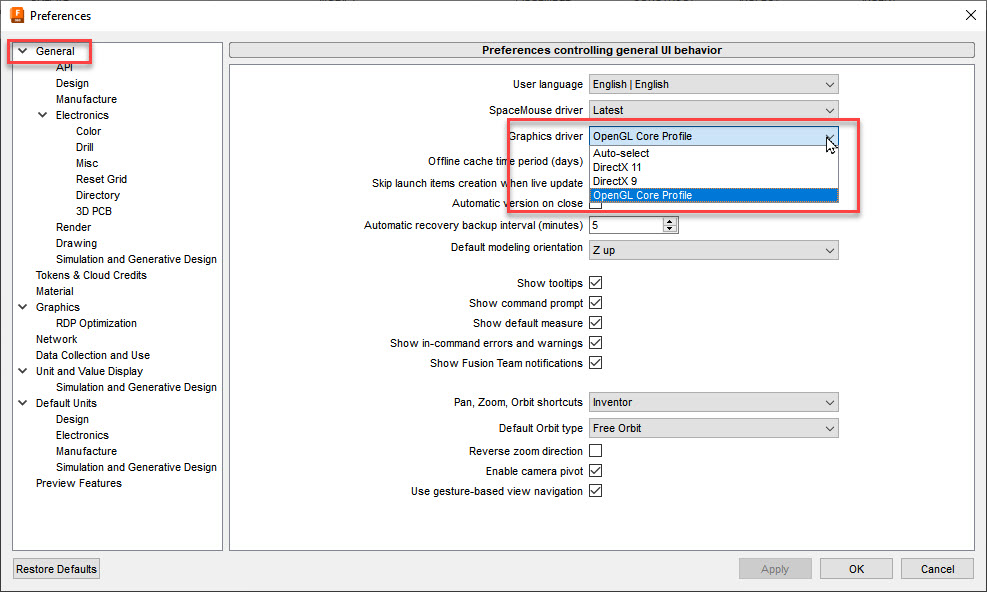 Top task bar missing - Autodesk Community