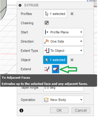 Solved: Extrude to surface question - Autodesk Community