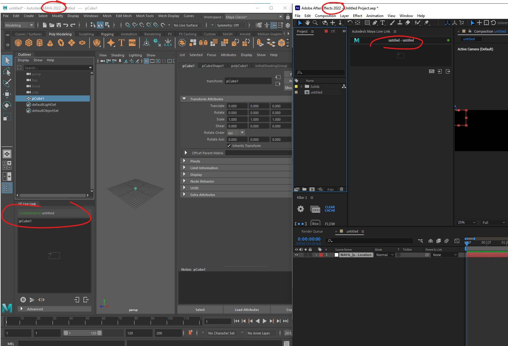 after effects autodesk maya live link download