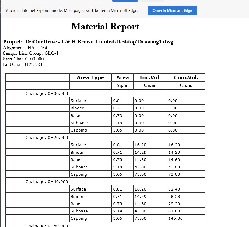 Calculate Materials using sections - Autodesk Community