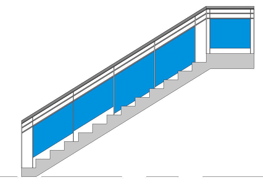 Solved: How do you model railings with glass panels? - Autodesk Community
