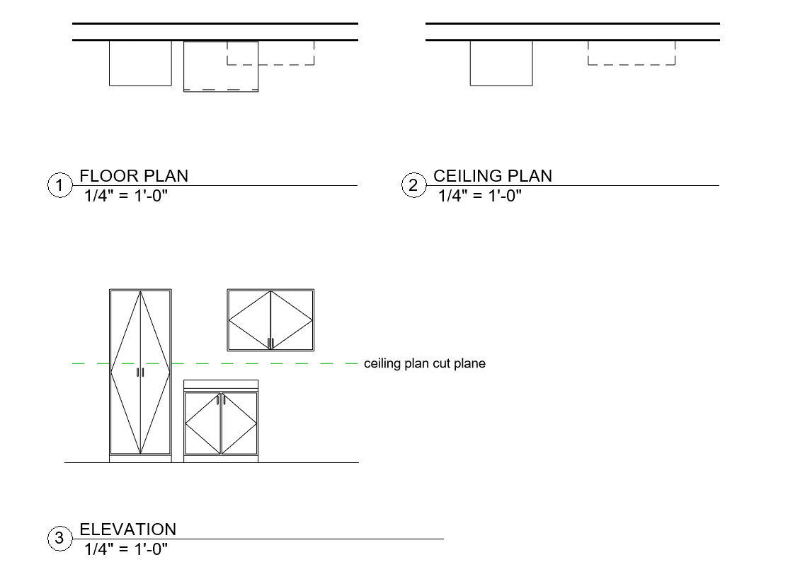 Hide casework in reflected ceiling plans below the cut plane - Autodesk ...