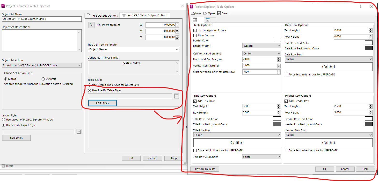 Project Explorer Table style - Autodesk Community