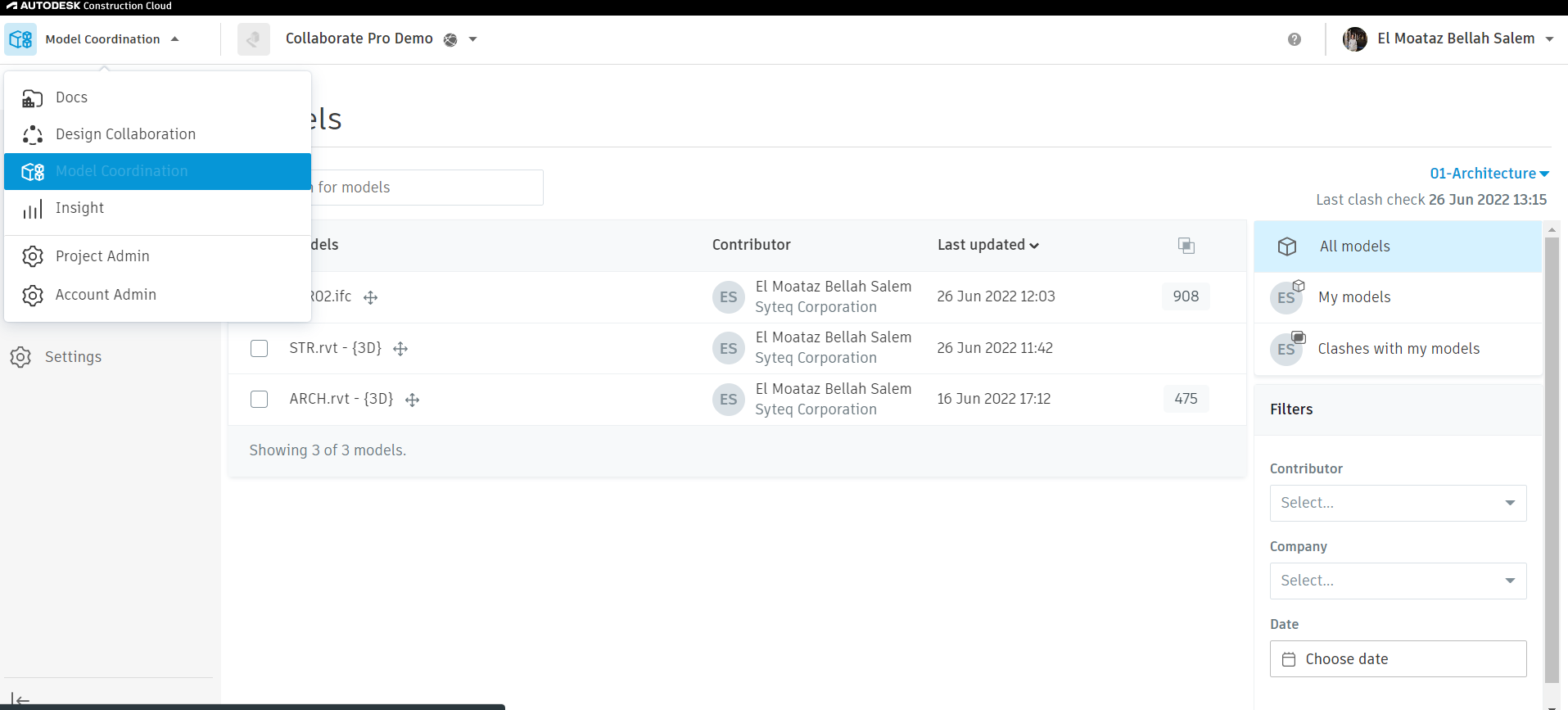 BIM 360 - AutoDesk Construction Cloud - Model Coordination - Autodesk ...