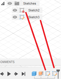 Solved: What does a red "lock" icon mean on a sketch icon? - Autodesk  Community - Fusion 360