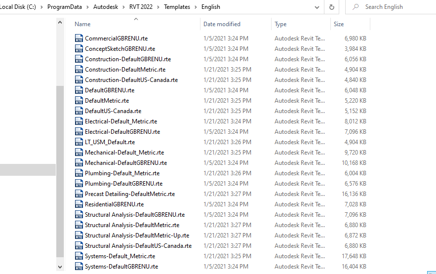 Solved: No US metric project templates - Autodesk Community