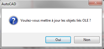 OLE Update dialog box