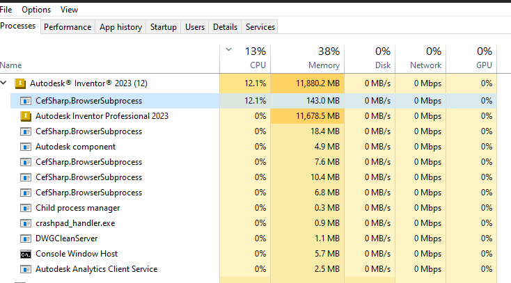 Cefsharp browsersubprocess exe грузит процессор