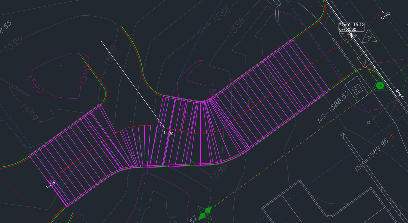 Solved: Best way to start this design to tie into existing road ...