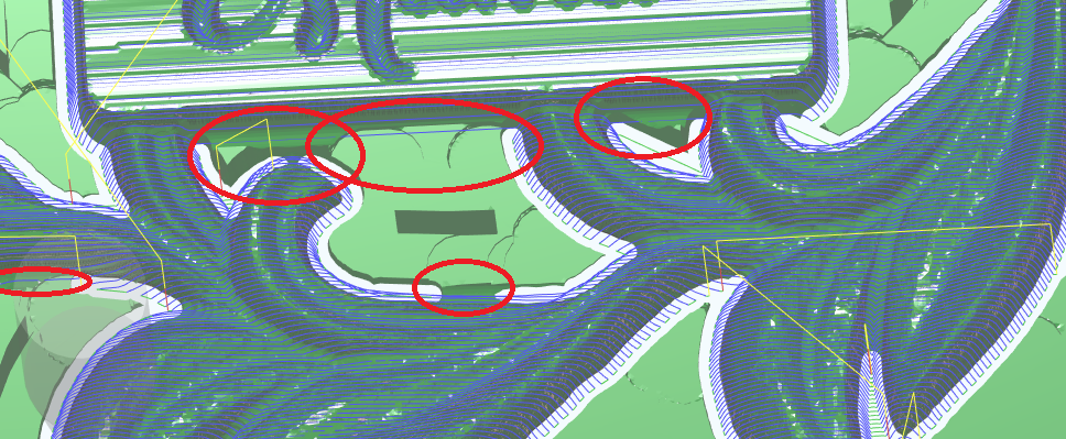 Solved: Why is my parallel path not cutting all the way to the bottom ...
