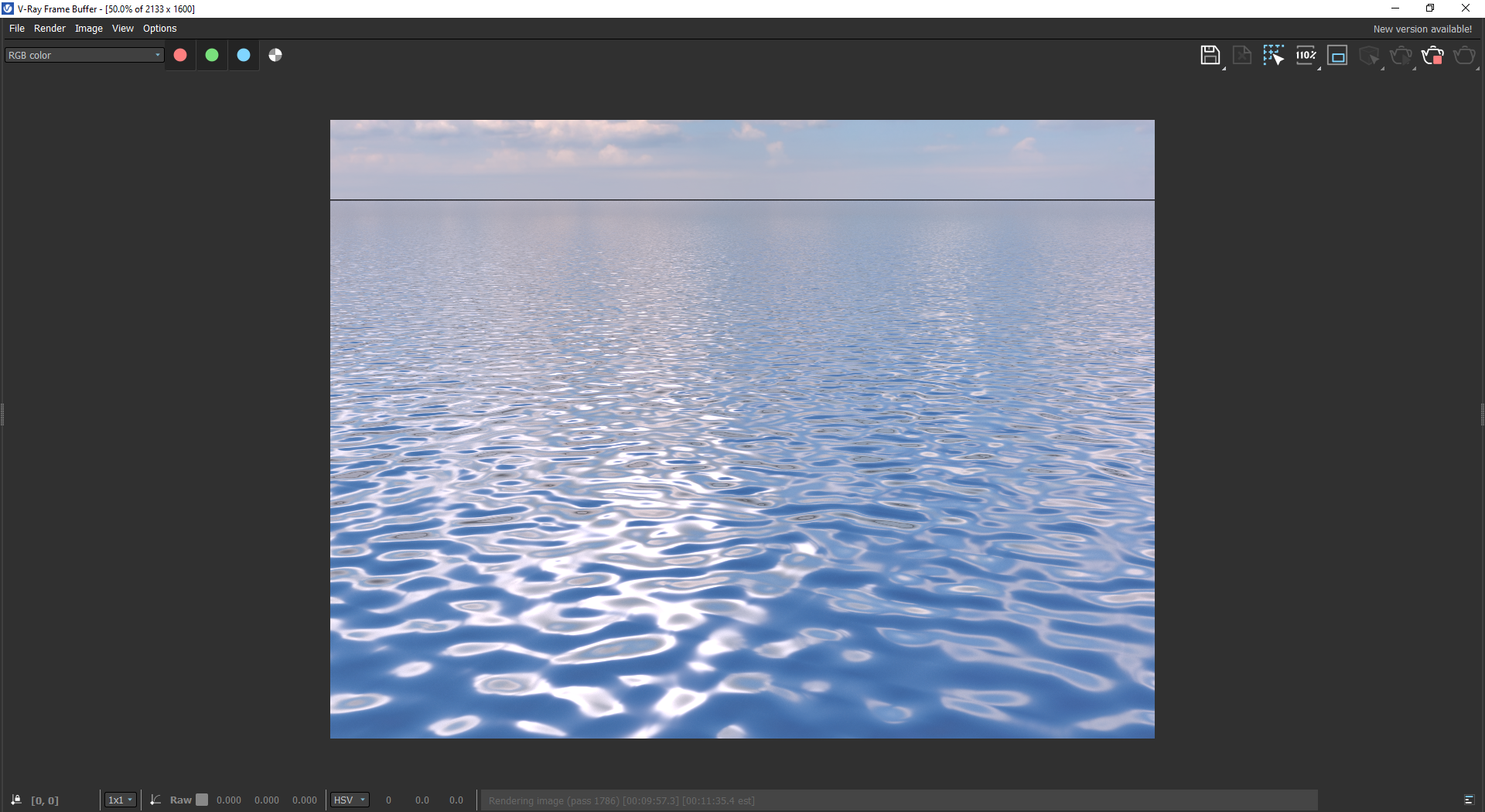 there is a black line appear at the skyline when i render with vray