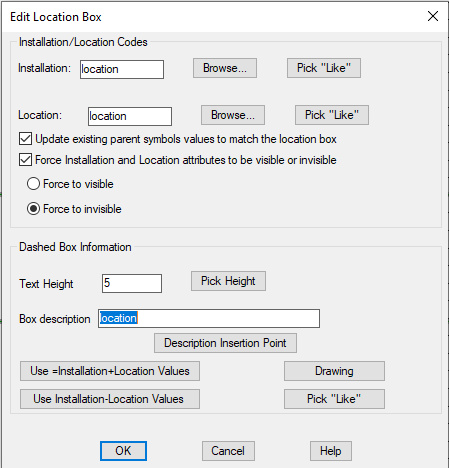 How correctly use lowercase letters for Installation Code and Location ...
