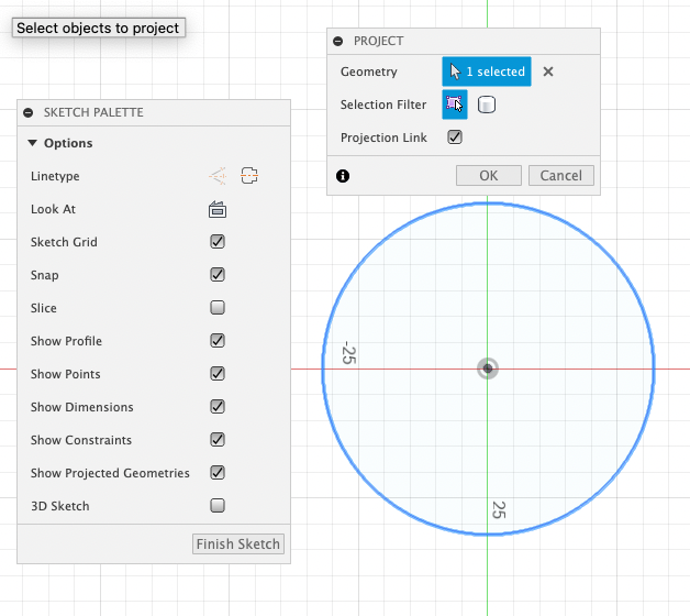 Unable to project construction lines - Autodesk Community
