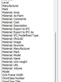 Extract Density of Material from Material Browser into Material Takeoff ...
