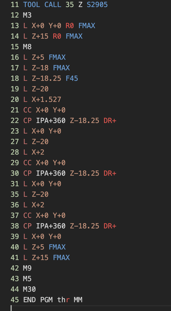 Solved Thread milling Heidenhain TNC 407 Autodesk Community