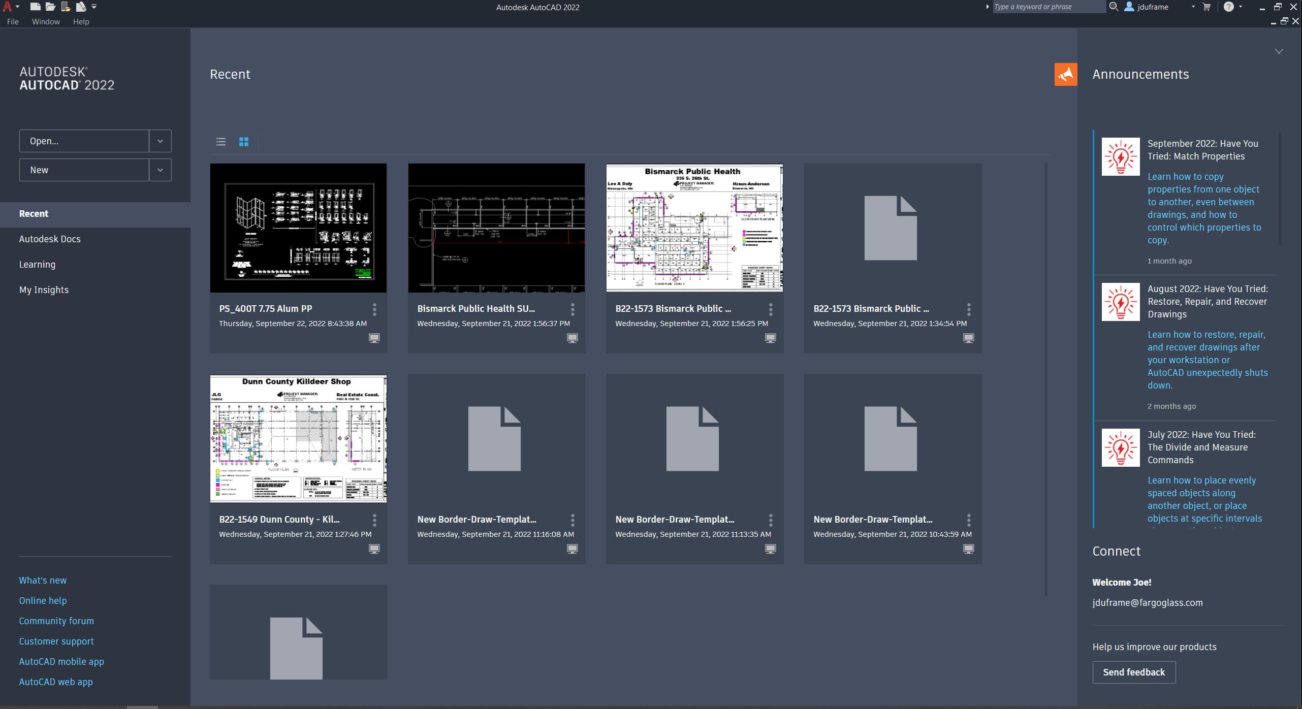 AutoCAD Startup opens a new drawing Autodesk Community