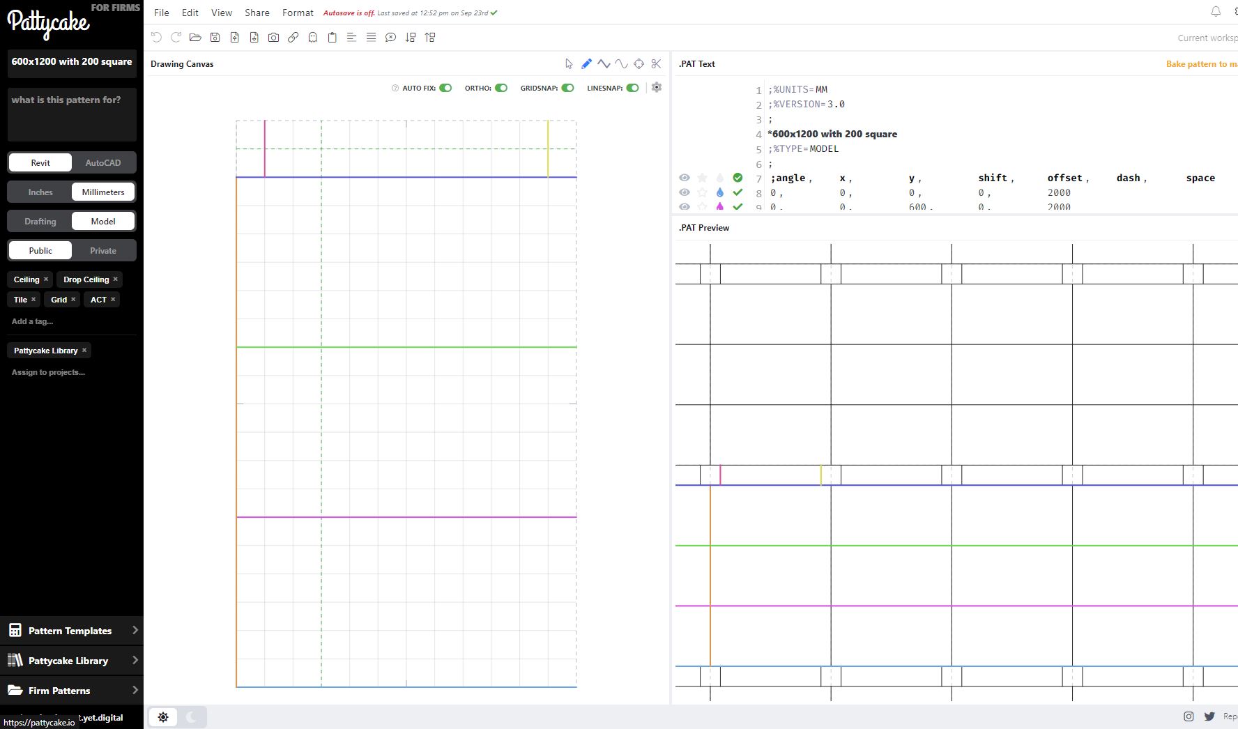 Solved: how to make this pattern as .pat file ?? - Autodesk Community