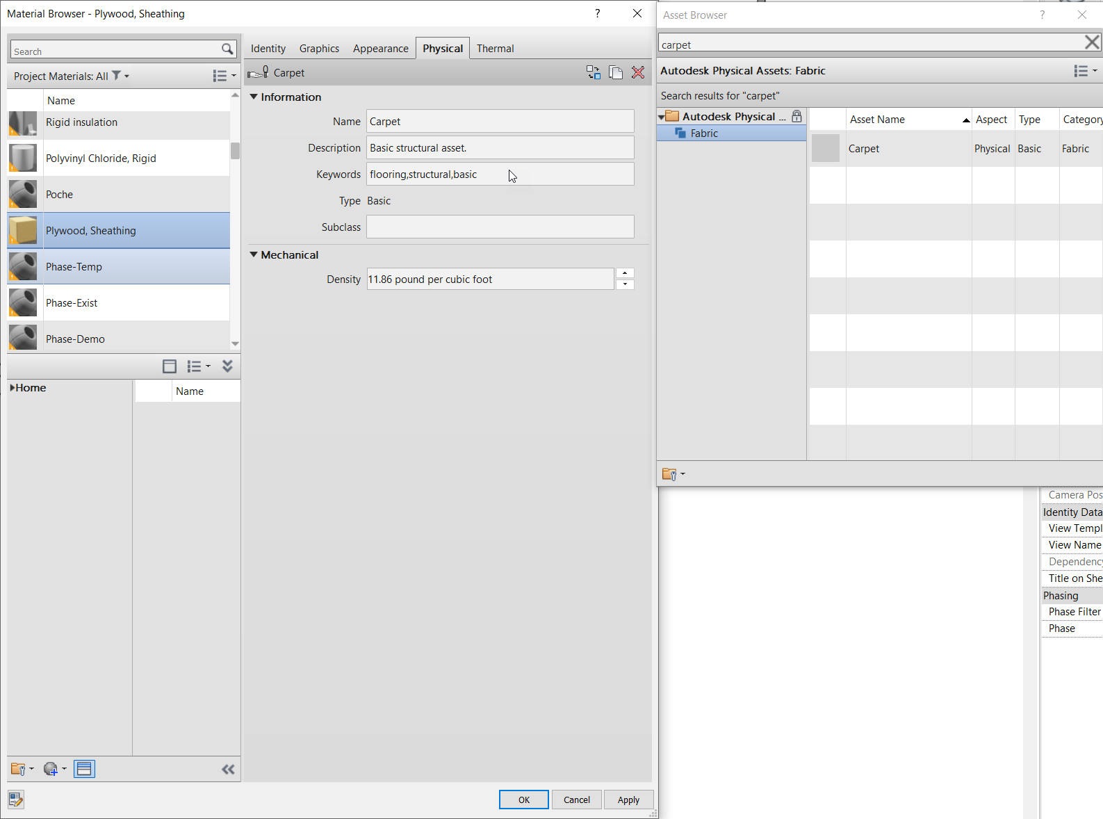 Solved: Physical & Thermal Material Assets Missing? - Autodesk Community