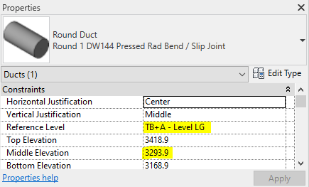Bug: Duct drawn on wrong level? - Autodesk Community