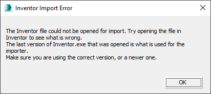 Solved: the Inventor file could not be opened for import - Autodesk ...