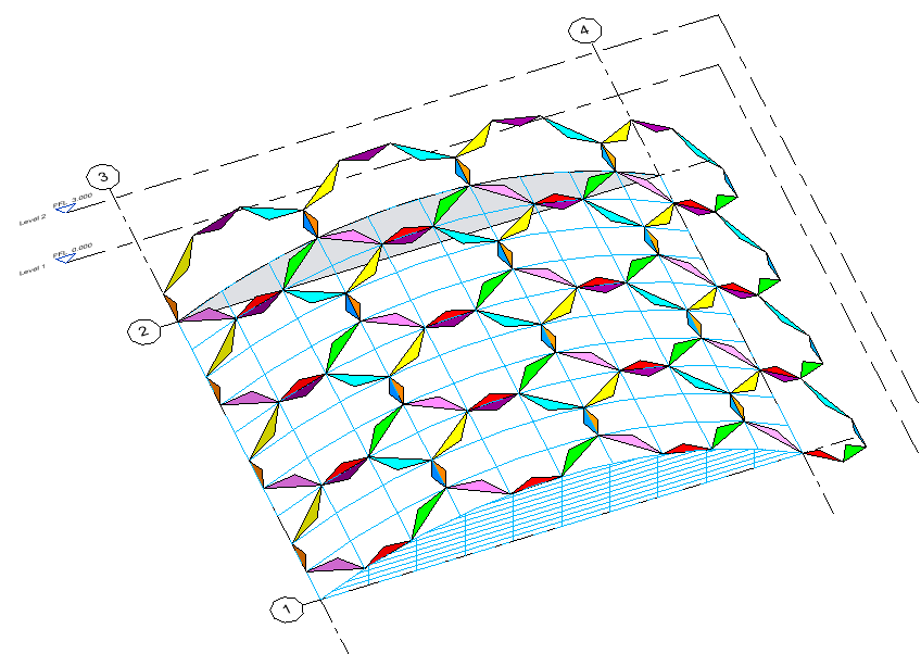 Overhang with shared adaptive component