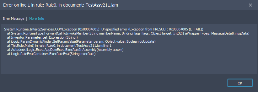 Model States and Inability to Change Parameter Values in Component ...