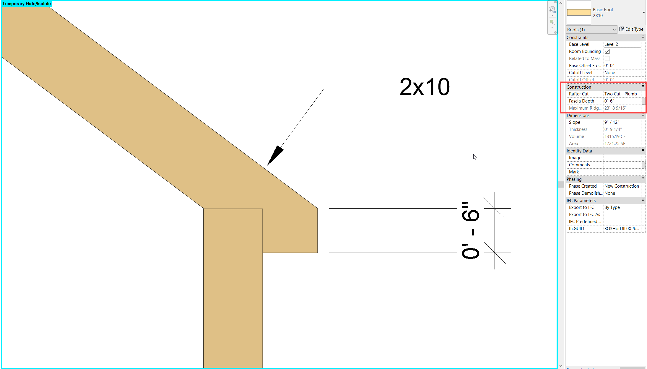 How to show a notched rafter overhang? Autodesk Community